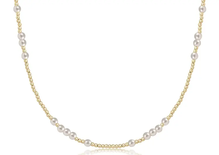 eNewton 15" Choker Hope Unwritten - Gold/Pearl