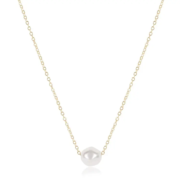 eNewton 16" Necklace Gold - Admire Pearl