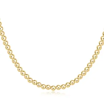 eNewton 17" Choker Classic Gold 4mm Bead