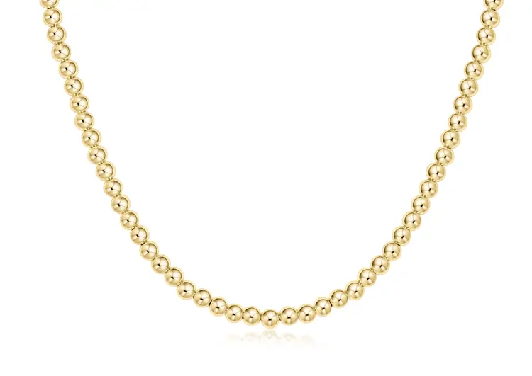 eNewton 17" Choker Classic Gold 4mm Bead