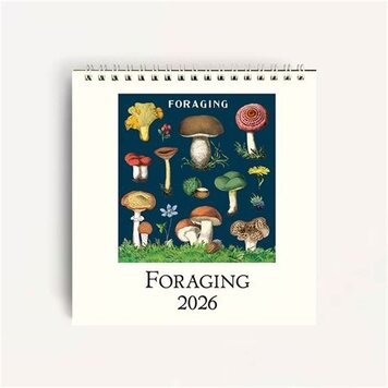 Cavallini & Co. 2026 Desk Calendar - Foraging
