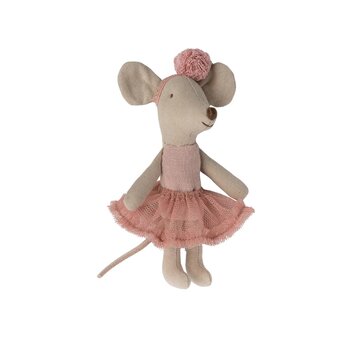 Maileg Ballerina Mouse / Little Sister - Rose