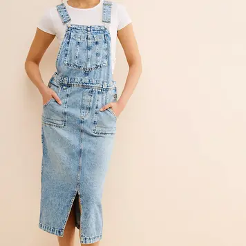 Free People Bardot Denim Skirtall