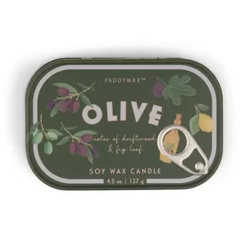 Paddywax Fig & Olive - 4.5 oz Tin Candle