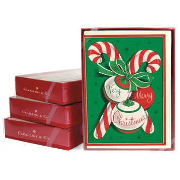 Cavallini & Co. Boxed Notes Candy Canes