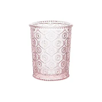 Qualia Cameo Double Old Fashioned Glass - Pink