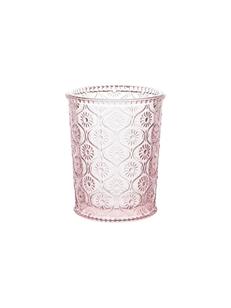 Qualia Cameo Double Old Fashioned Glass - Pink