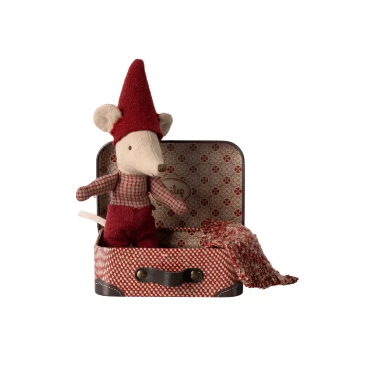 Maileg Christmas Mouse / Baby in Suitcase
