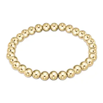 eNewton Classic Gold 6mm Bead Bracelet