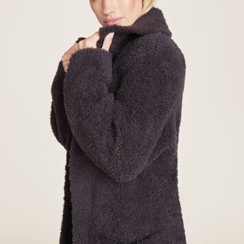 Barefoot Dreams CozyChic® Teddy Coat / Carbon - L/XL