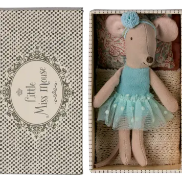 Maileg Dance mouse in daybed, Little sister