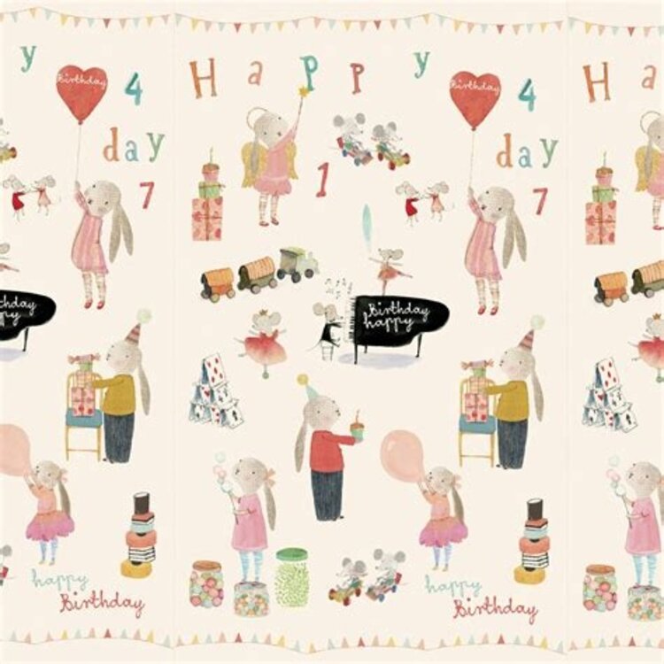 Maileg Gift wrap / Happy Day - 10 m