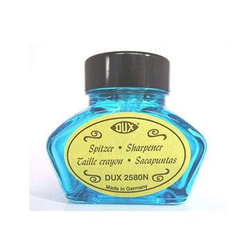 Sweet Bella glass 'inkwell style' pencil sharpener / blue