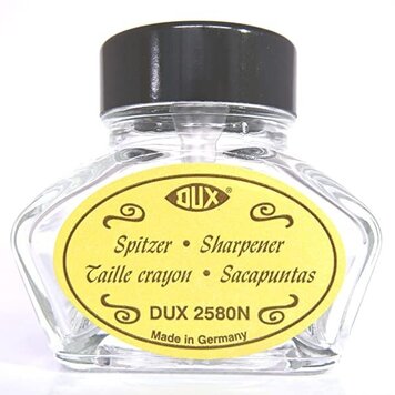 Sweet Bella glass 'inkwell style' pencil sharpener / clear