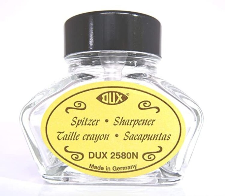 Sweet Bella glass 'inkwell style' pencil sharpener / clear