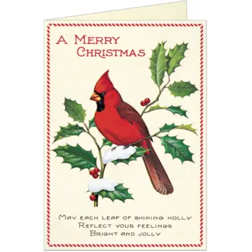 Cavallini & Co. Greeting Card / Christmas Birds