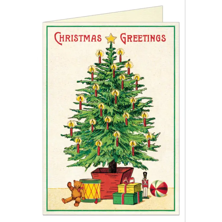 Cavallini & Co. Greeting Card / Christmas Trees 3