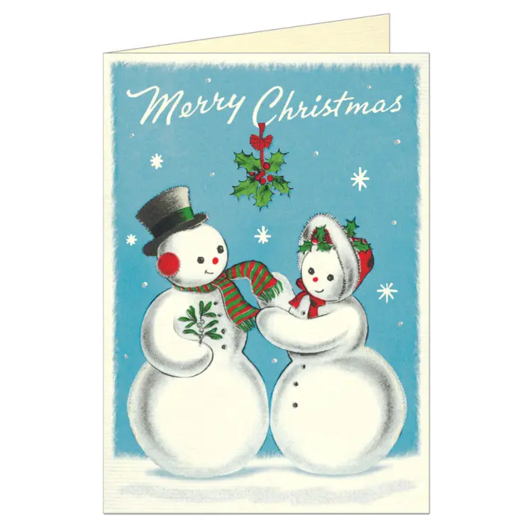 Cavallini & Co. Greeting Card / Snowmen 2