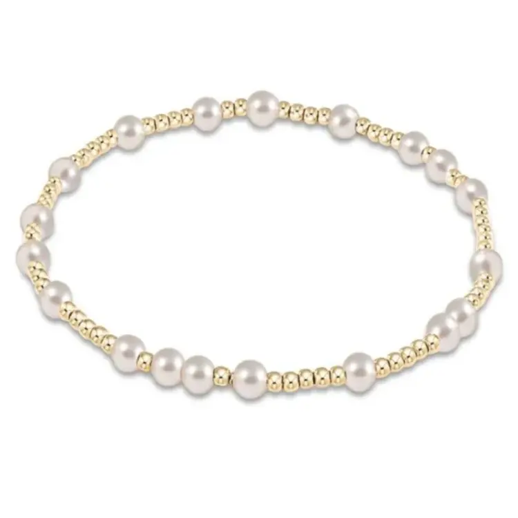 eNewton Hope Unwritten Pearl 4mm Bracelet