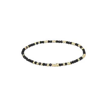 eNewton Hope Unwritten Faceted Hematite 2mm Bracelet