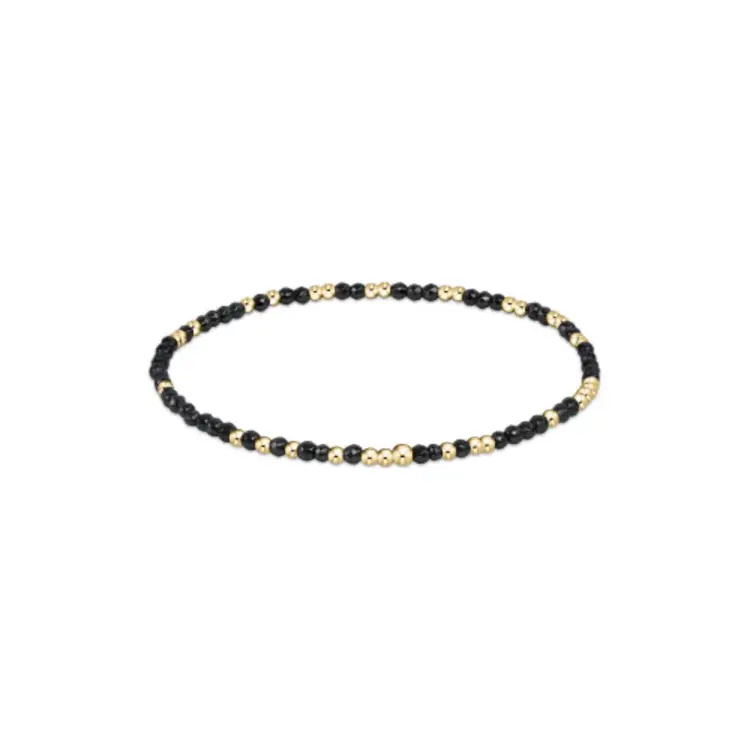 eNewton Hope Unwritten Faceted Hematite 2mm Bracelet
