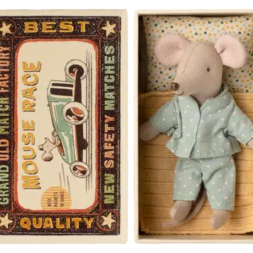 Maileg Little brother mouse in matchbox