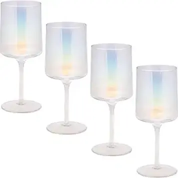 Karma Mid Century Wine Glass / Iridescent