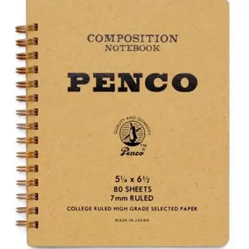 Sweet Bella Penco Spiral Notebook - natural / large