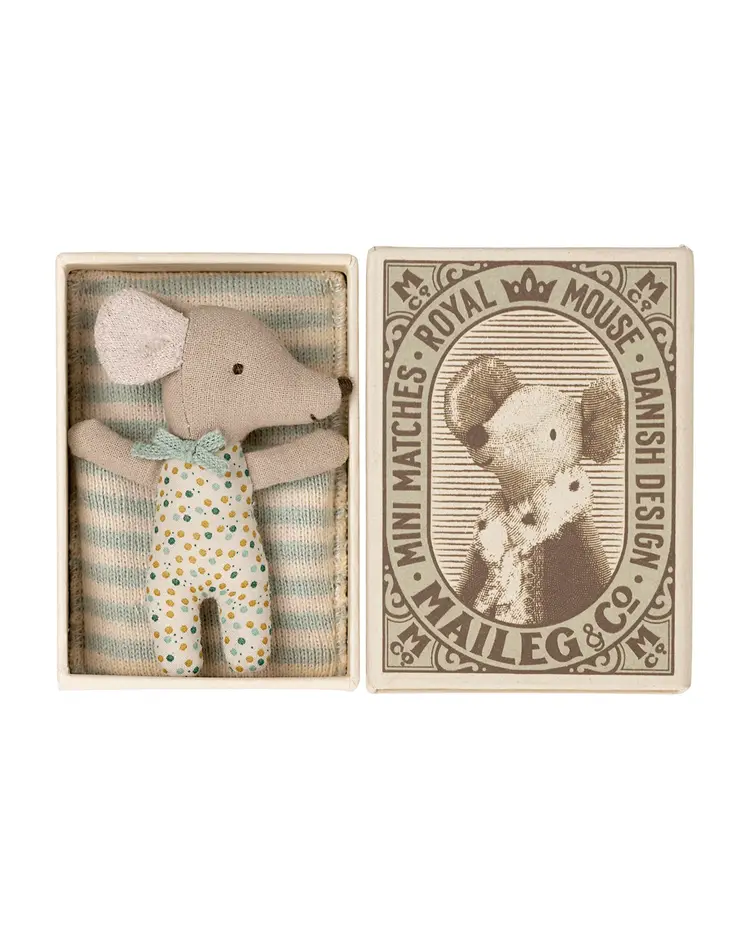 Maileg Sleepy wakey baby mouse / matchbox