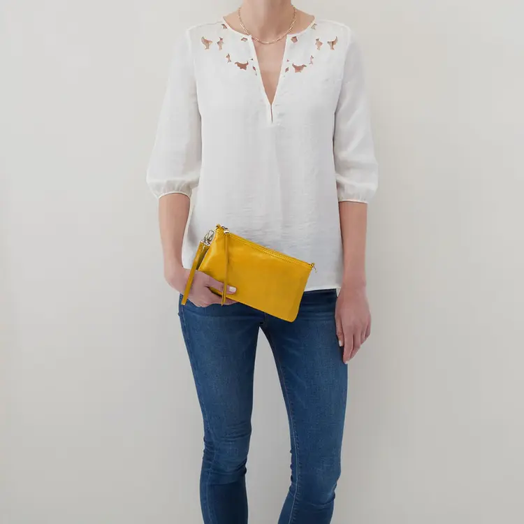 Hobo Bags Darcy Crossbody / Polished Leather / Sun Glow