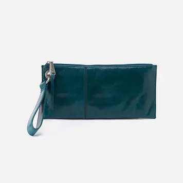 Hobo Bags Vida Wristlet / Polished Leather / Spruce