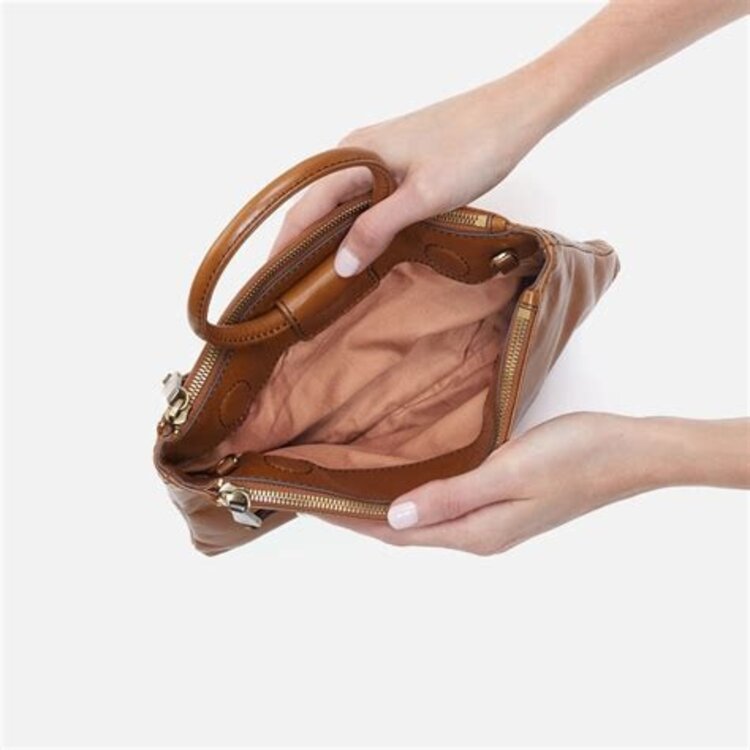 Hobo Bags Sable Crossbody / Polished Leather / Rose