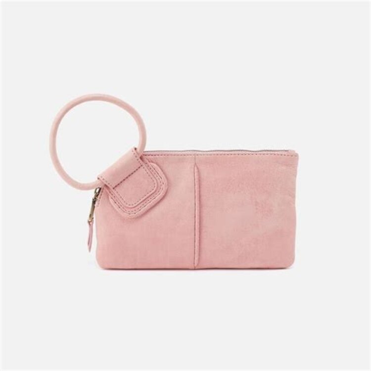 Hobo Bags Sable Wristlet / Polished Leather / Rose