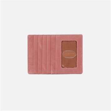 Hobo Bags Euro Slide Card Case / Polished Leather / Rose