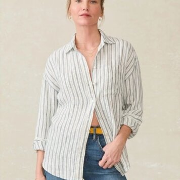 Faherty Brand santa cruz linen relaxed shirt