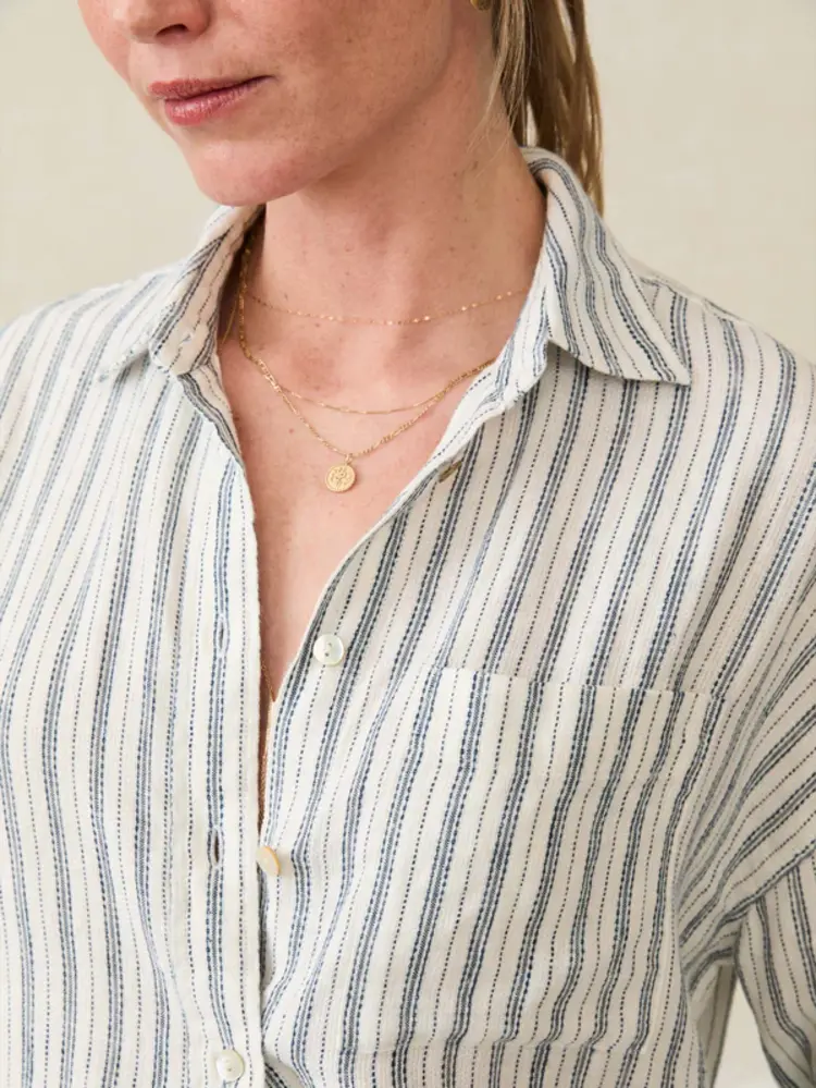 Faherty Brand santa cruz linen relaxed shirt