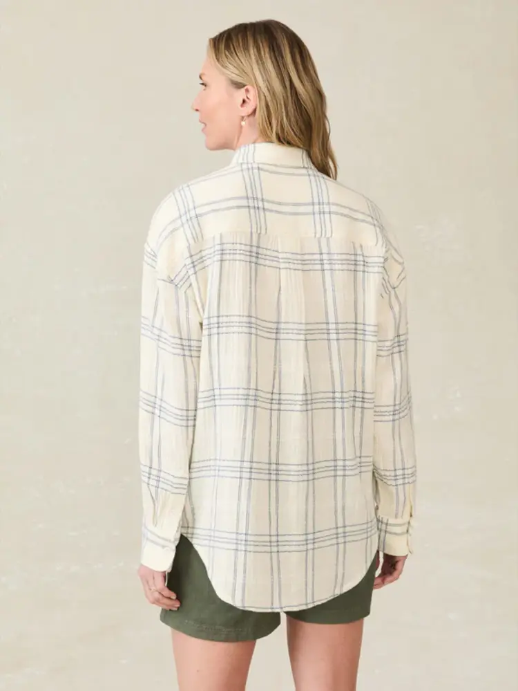 Faherty Brand dune cotton gauze relaxed shirt