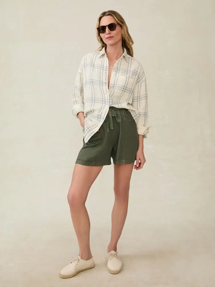 Faherty Brand dune cotton gauze relaxed shirt