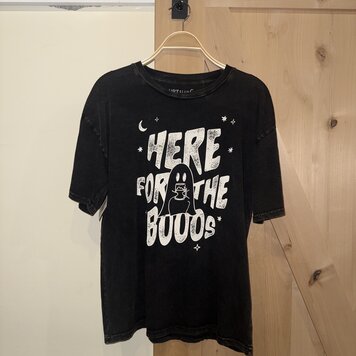 HRTandLUV Here for the Booos Graphic Tee / Mineral Black - L