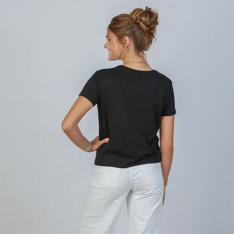 erin gray Celia Perfect Length Tee / Black - XL