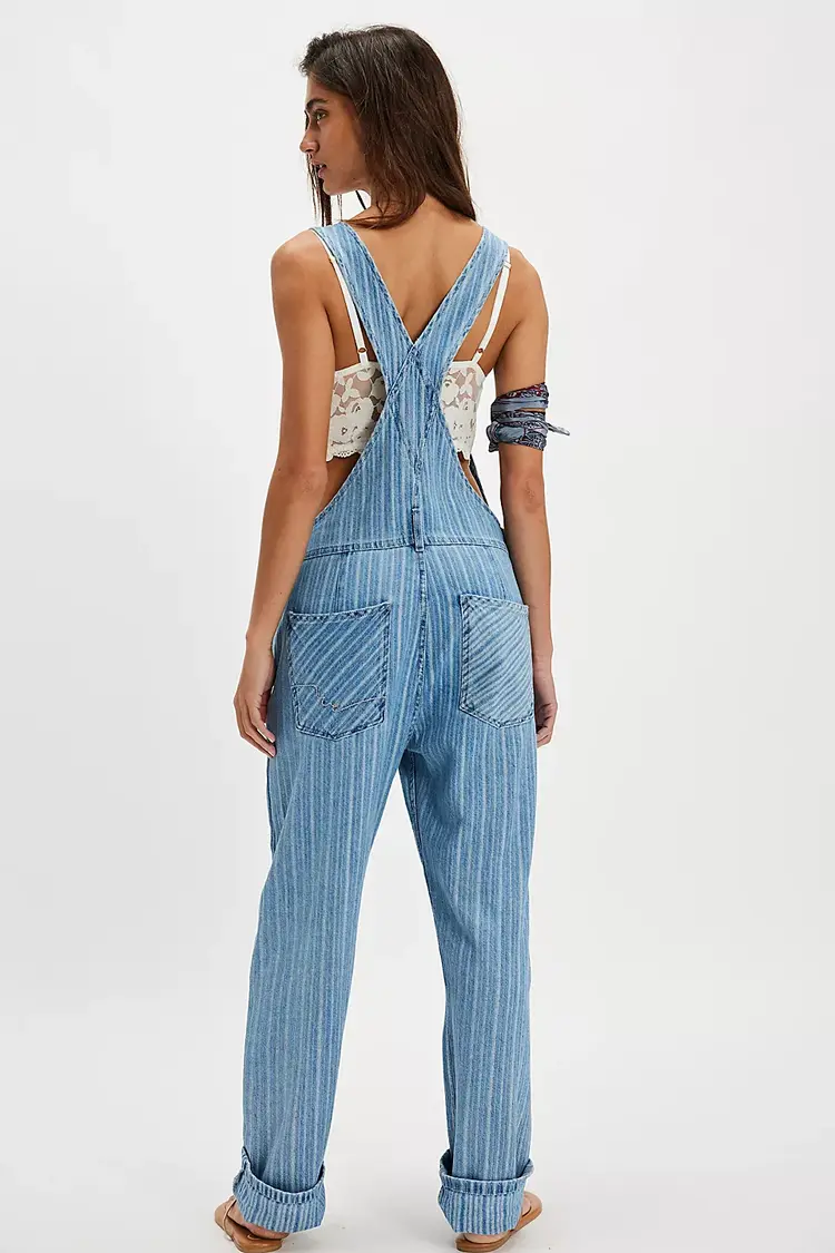 Free People Ziggy Overall / Beachcomber - M