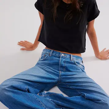 Free People The Perfect Tee / Black - L