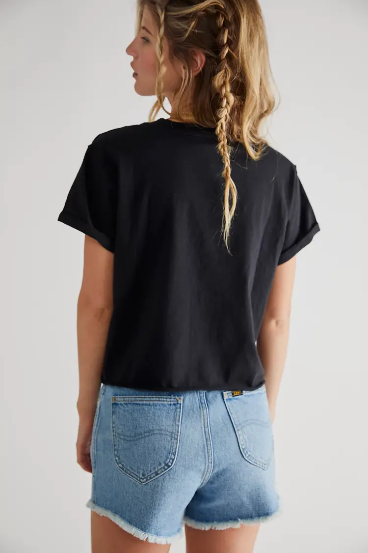 Free People The Perfect Tee / Black - L