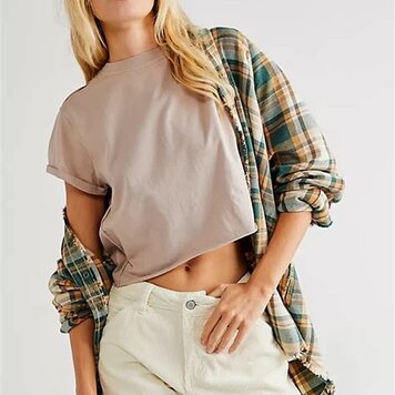 Free People The Perfect Tee / Bunny - XS