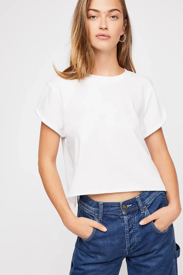 Free People The Perfect Tee / White - S