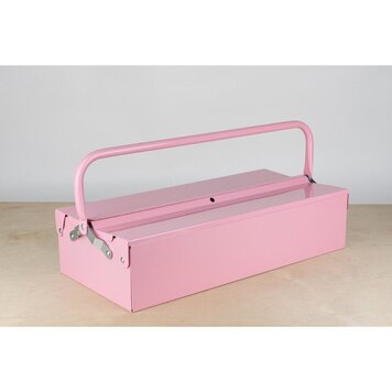 Sweet Bella single layer toolbox - glossy light pink