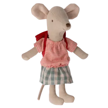 Maileg Tricycle mouse / Big sister - Red