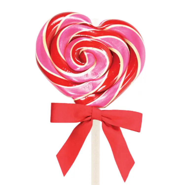 Hammond's Candies Wild Cherry Heart 2oz Lollipop
