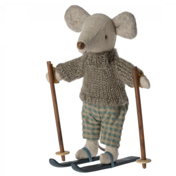 Maileg Winter mouse with ski set / Big brother