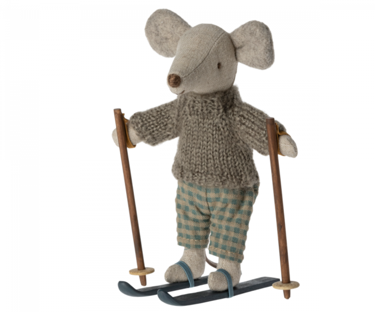 Maileg Winter mouse with ski set / Big brother